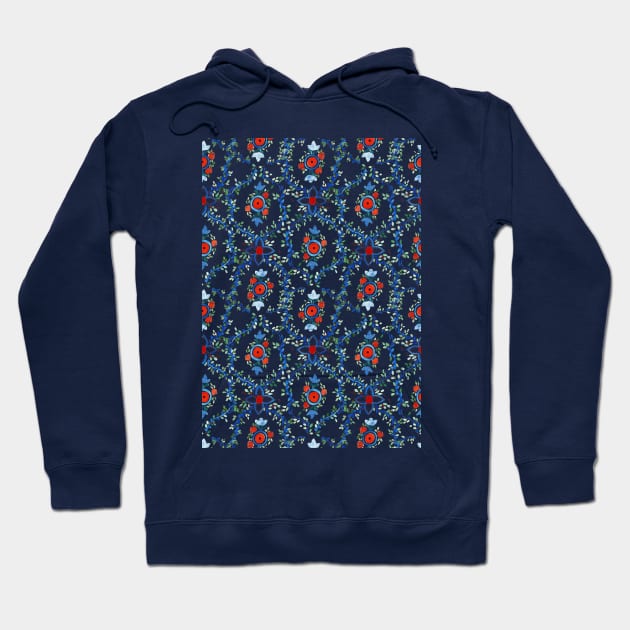 Thai Tile Pattern Hoodie by LThomasDesigns